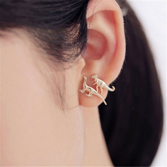 3 Pairs Dinosaur Earrings Jurassic Park inspired - Picture 2 of 6